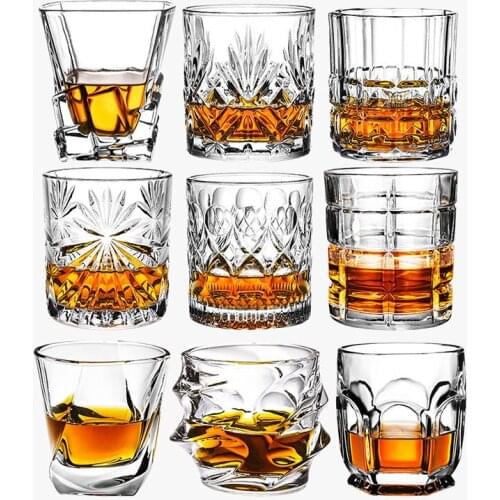Fashion Whiskey Glasses, Scotch Whisky, Bourbon, Cocktails, RUM, Durable Whiskey Glasses