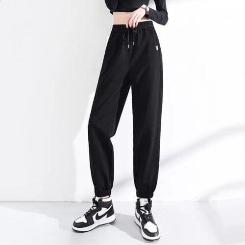 Newest Fashion Women Punk Sweatpants Hip Hop Sports Trackpants Loose Harem Pants Hiphop Girls Dancing Drawstring Casual Trouser