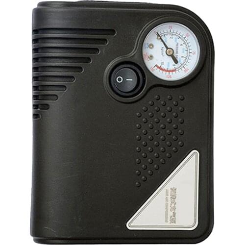 Portable 12V DC Electric Pump Air Compressor Tire Inflator Black ABS