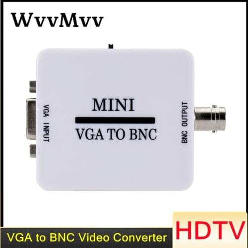 HD Mini VGA to BNC Video Converter Convertor Box Composite VGA to BNC Conversor Adapter Digital Switcher Box For HDTV Monitor