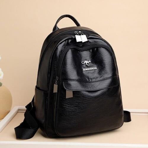 Designer Backpack Fashion Luxury Leather Bags for Women High Quality Bookbag Backpacks for School Teenagers Girls Travel Bag Sac