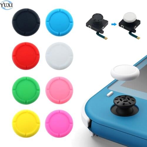 YuXi 2pcs Joy Con Silicone 3D Analog Joystick Cap Thumb Grip Cover Button Module For Nintend Switch NS Joy-Con Controller