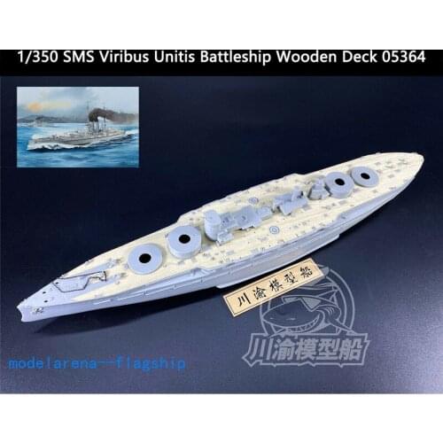 Trumpeter 1/350 SMS Viribus Unitis Battleship Wooden Deck 05364