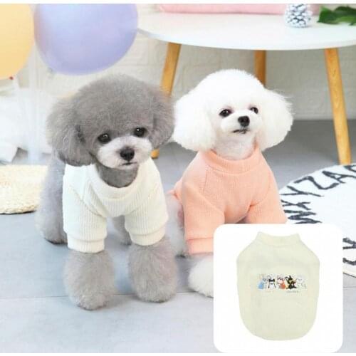Easy-wearing Comfortable Cute Pet Dogs Knitted Shirt Clothing for Autumn