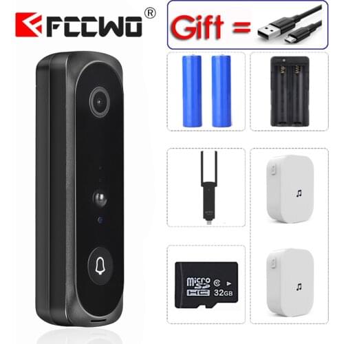 2020 NEW V20 Smart WiFi Video Doorbell Camera Visual Intercom with Chime Night vision IP Door Bell Wireless Home Security Camera
