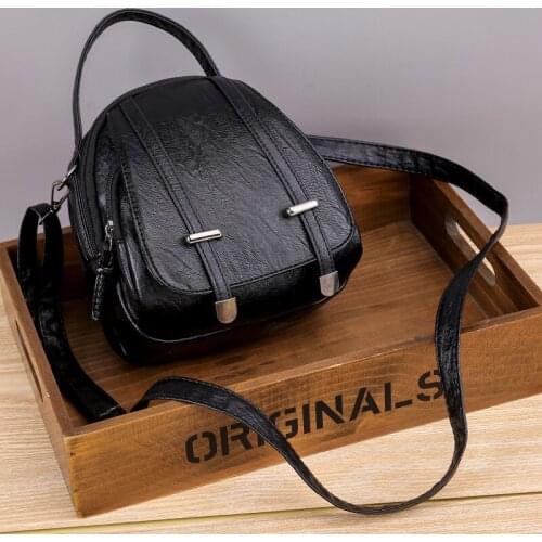 Vintage Small Crossbody Bag Women Soft PU Leather Shoulder Bag Multifunction Messenger Handbag and Purse Casual Lady Clutch Bols