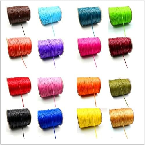 5 yards 1.5mm Waxed Thread For DIY Jewelry Making Thread String Rope String Leather Sewing Hand Wax Stitching For Arts Crafts