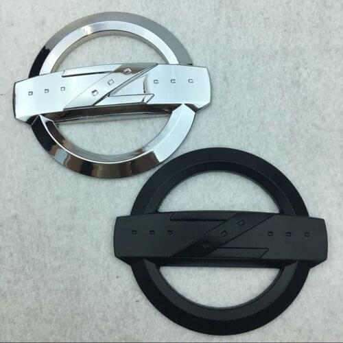 1x New Chrome Black Z Logo Car Front Hood Emblem Sticker for Fairlady Z 350Z 370