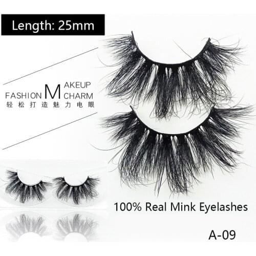 1 pairs of long 25 mm 100%mink eyelashes false eyelashes cross natural false eyelash makeup 3D mink long eyelashes