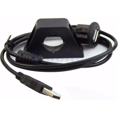 1pcs New For Car Dashboard Mounting Panel Installation USB Extension Adapter M/F Cable Lead