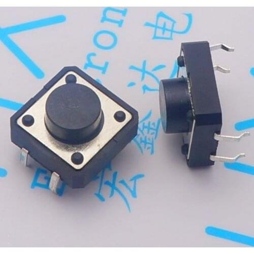 100PCS 12*12*6MM Momentary Tact Tactile Switch Reset Switch PushButton Switch