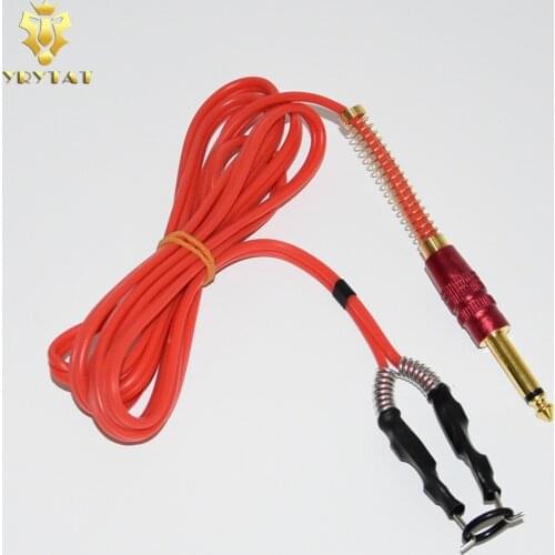 2017 YRYTAT Custom Top Silicone Tattoo Clip Cord For Power Kit Set Supply Red TCC09