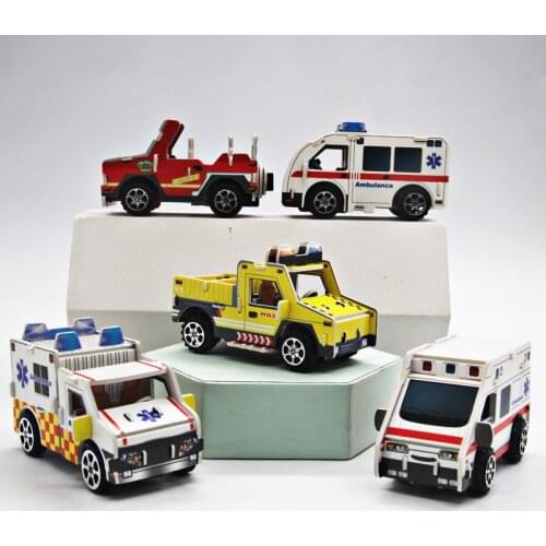 3D Traffic Theme Kids DIY Paper Puzzle Educational Toys For Children Craft Racing Car Airplane Assemble Toys Kindergarten Gifts