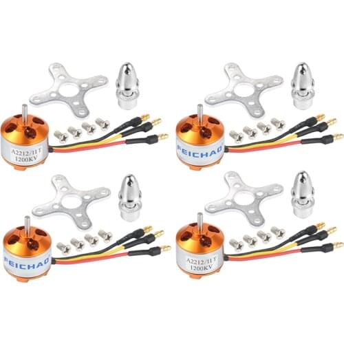 4PCS A2212 2212 2S-3S Brushless Motor 930KV 1000KV 1400KV 2200KV 2450KV 2700KV For RC Aircraft Multicopter Quadcopter
