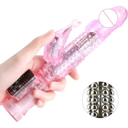 6 Speed Vibration Woman Rabbit Vibrators Female MasturbatorThrusting Dildo G Spot Vibrator Massager Adult sex toys for Women