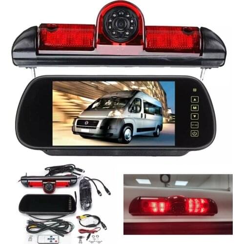 Car Brake Light Rear View Reverse Backup Camera For Citroen JUMPER III Fiat DUCATO X250 Peugeot BOXER III IR LED Brake Light CCD
