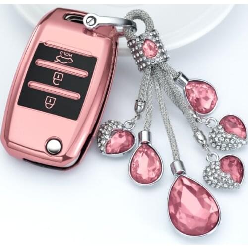 For Kia K3/K4/K5/KX3/KX5/KX7/KX1/Sportage R/Sorento/Cachet Car Key Bag Remote Control Protective Sleeve Key Box Key Case TPU