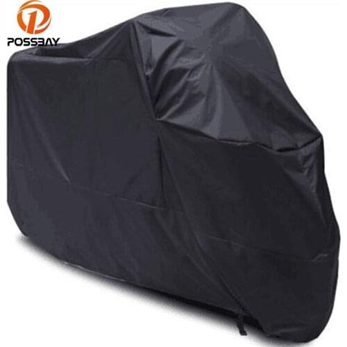 POSSBAY Motorcycle Protector Case Cover Dustproof Waterproof Outdoor UV Rain Prevention For Honda Suzuki Harley