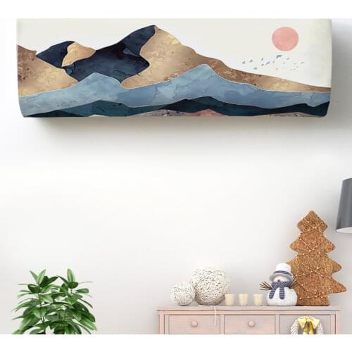 Elastic Air Conditioner Cover Wall Mounted Air Conditioning Dust Cover Stretch Air Conditioning Protector Living Room Decor