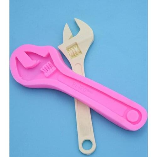 Cake Mold Elastic Food Grade Materials Silicone Creative Wrench Shape Pastry Mold for Home