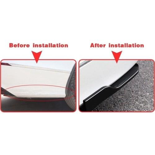Glossy Black Rear Bumper Lip Cover Trim for Honda Accord 2018 Diffuser Splitter Spoiler Scratch Protector