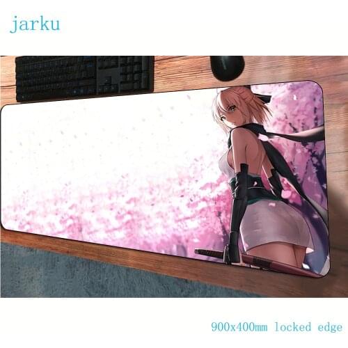Fate grand order mouse pad 900x400mm mousepads anime gaming mousepad gamer wrist rest personalized mouse pads keyboard pc pad