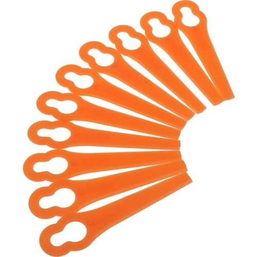 50pcs/set Plastic Hay Mower Blades For Easy Trim Grass Trimmer Garden Timmer