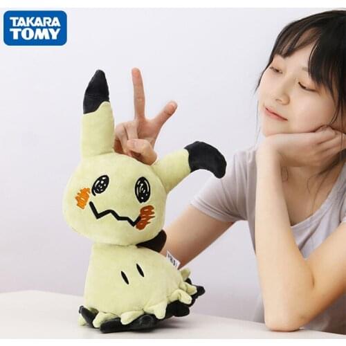 Takara Tomy Pokemon Funny Kawaii Mystery Mimikyu Sun Moon Arora 20/40cm Soft Plush Doll Toy for Children As Holiday Gifts