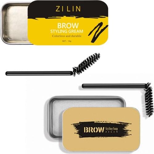 1 Pcs Wild Eyebrow Soap Wax Fluffy Eyebrows Gel Eyebrow Makeup Soap Brow Sculpt Lift Waterproof Transparent Stereotype Soap Brow