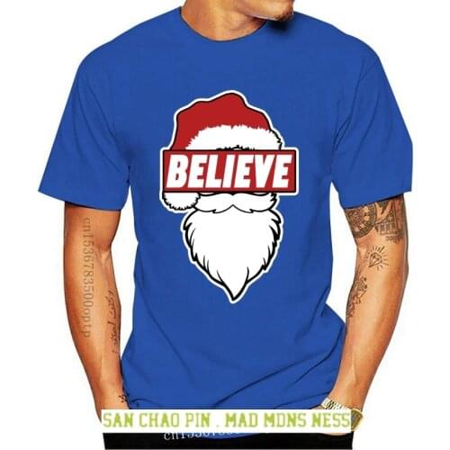 2020 Newest MenS Funny Santa Believe premium T Christmas,X-Mas,Fun,Kult,Weihnachten,Geschenk,Feier T shirt