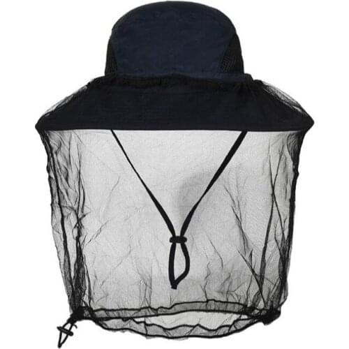 Anti-mosquito veil fishing cap outdoor sports wide brim bucket hat hiking camping fishermen sun hat summer sunscreen sunhat cap