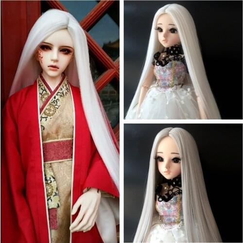 High Quality 1/3 1/4 1/6 1/8 Bjd SD Doll Wig High Temperature Wire Long Fashion Straight For BJD Super Hair Wig