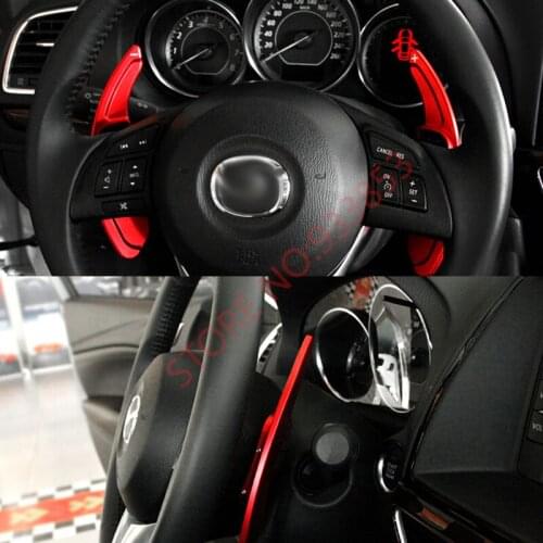 Aluminum Steering Wheel Gear Shift FOR Mazdas 3 6 CX-3 CX-5 2014 2015 2016 Mazdas 3 Mazdas 6 CX3 CX5 Paddle Gearbox Accessories