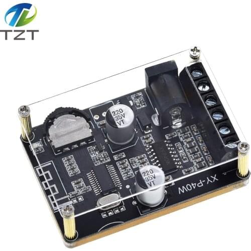 Bluetooth 5.0 stereo audio power amplifier board 40Wx2 Bluetooth receiver DC 12/24V supply XY-P40W