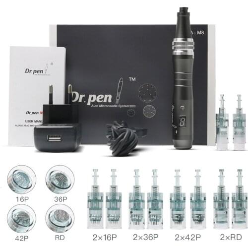 Dr.Pen Ultima M8 Wireless Electric Derma Roller Skin Care Kit Tools Micro Needling Pen Mesotherapy Auto Micro Needle Cartridge