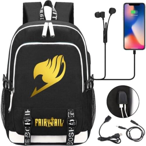 Fairy Tail backpack Children Cartoon Anime School Bag laptop Rucksack Girl Boy Knapsack Unisex Waterproof Travel bags