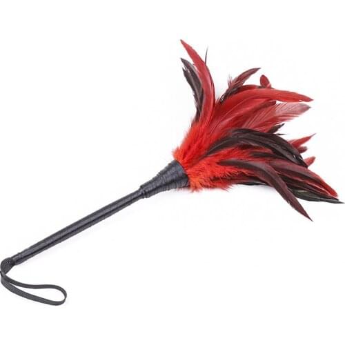 Adult sex toys husband and wife sex flirting teaser toys red feather sex props flirting sex toys