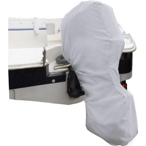 Universal Full Outboard Cover Premium Woven Dope Dyed Polyester 340 g/m2 Marine Boat MA 075