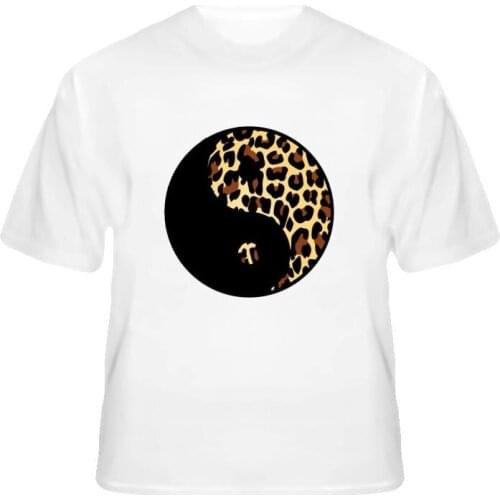 YING YANG Leopard Print Women Tshirts Cotton Casual Funny t Shirt For Lady Top Tee Hipster Drop Ship H-62