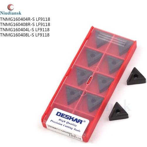TNMG160404R-S TNMG160408R-S TNMG160404L-S TNMG160408L-S LF9118 CNC lathe turning tool carbide inserts, ex-factory price 10PCS
