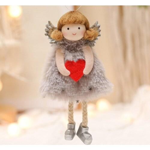 2022 New Year Gift Cute Girl Christmas Angel Doll Xmas Tree Ornament Christmas Decoration for Home Natal 2021 Navidad Noel Decor