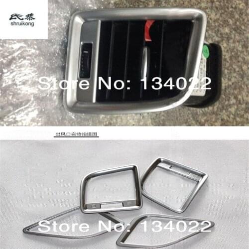 Free Shopping 4pcs/lot for Mazda CX5 CX-5 CX 5 car stickers special chrome plated air-conditioning outlet decoration box