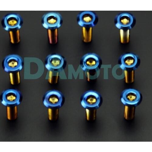12pcs for Motorcycle Disc Brake stainless steel Screws Brake Rotor Bolts M8 x 20/25/27mm