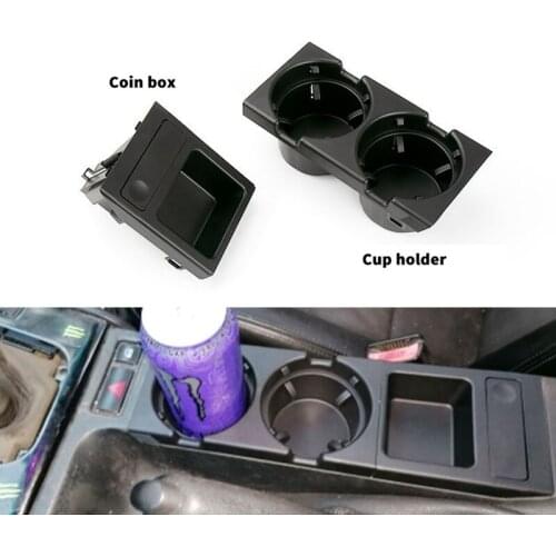 AU04 -Car Center Console Water Cup Holder Beverage Bottle Holder Coin Tray for Bmw 3 Series E46 1998-2005