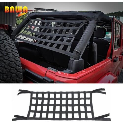BAWA Car Covers For Jeep Wrangler 1987-2017 YJ/TJ/JK/JL Automatic Car Covers Hammock Cargo Net Top Roof Storage Car Cover