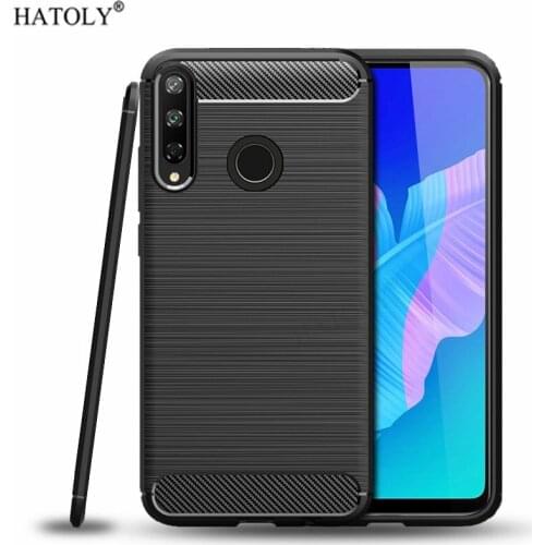For Huawei Y7p Case Soft Silicone Back Cover For Huawei Y7 p Shockproof Bumper Carbon Fiber Protective Phone Case For Huawei Y7p