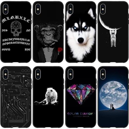 Suitable for iPhone 12 7 8 Plus X XS Max XR 7s SE 2020 6 6s 11Pro black painted mobile phone case cover SP29