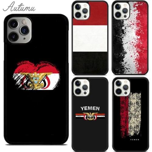 Yemen Flag Coat of Arms Phone Case for iPhone 11 12 Pro Max mini X XR XS SE 2020 5 6S 7 8 Plus Samsung Galaxy S9 S10 Cover shell
