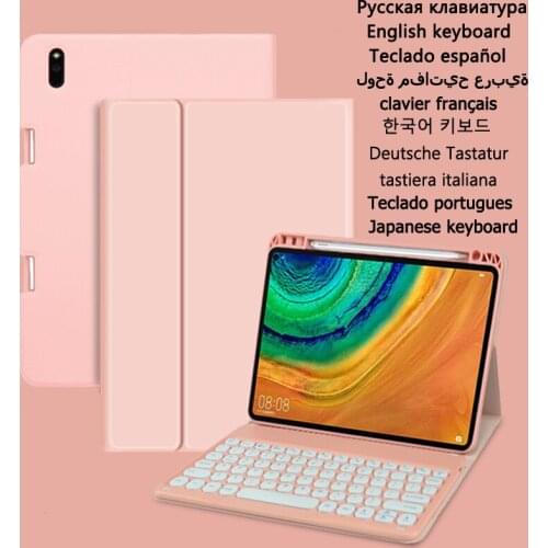 Keyboard Cover Funda for Huawei Matepad 10.8 Case Keyboard SCM-AL09/W09 with Pencil Holder Teclado Case for Huawei M6 10.8