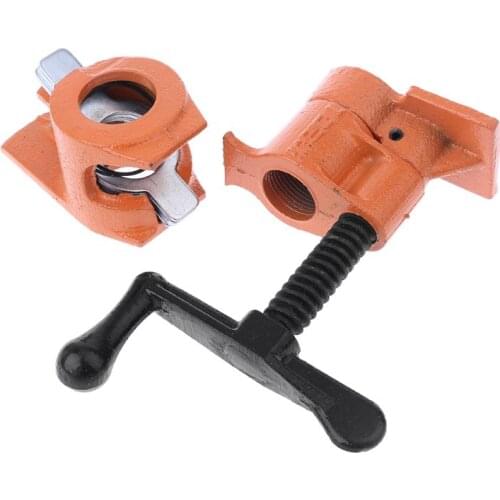 YYSD Woodworking Fixing Pipe Clamp Cast Iron Wood Gluing Pipe Clamps Heavy Duty Connector